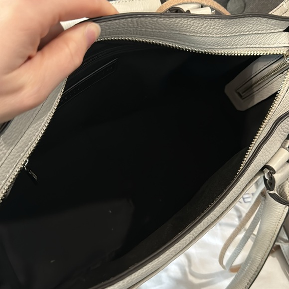 Rebecca Minkoff PERFECT condition grey white Regan bag. 1st pic for size ref.